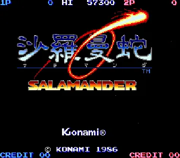 Salamander (version D) screen shot title